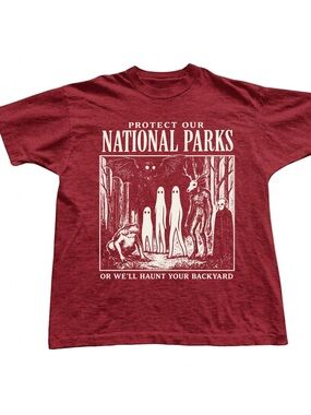 Gildan Protect Our National Parks Short-Sleeve Graphic Tee - Red